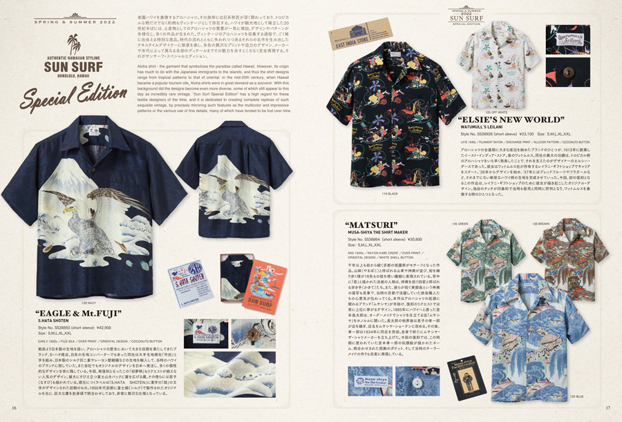 SUN SURF's new catalog for Spring/Summer 2022 has been just 
